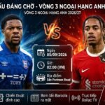 Ảnh bìa nhận định trận đấu Ipswich Town vs Liverpool vòng 3 Ngoại hạng Anh trực tiếp trên Xoilac TV.